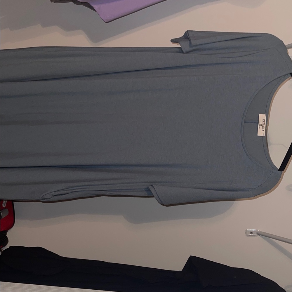 Zenana Outfitters Light Gray Dress